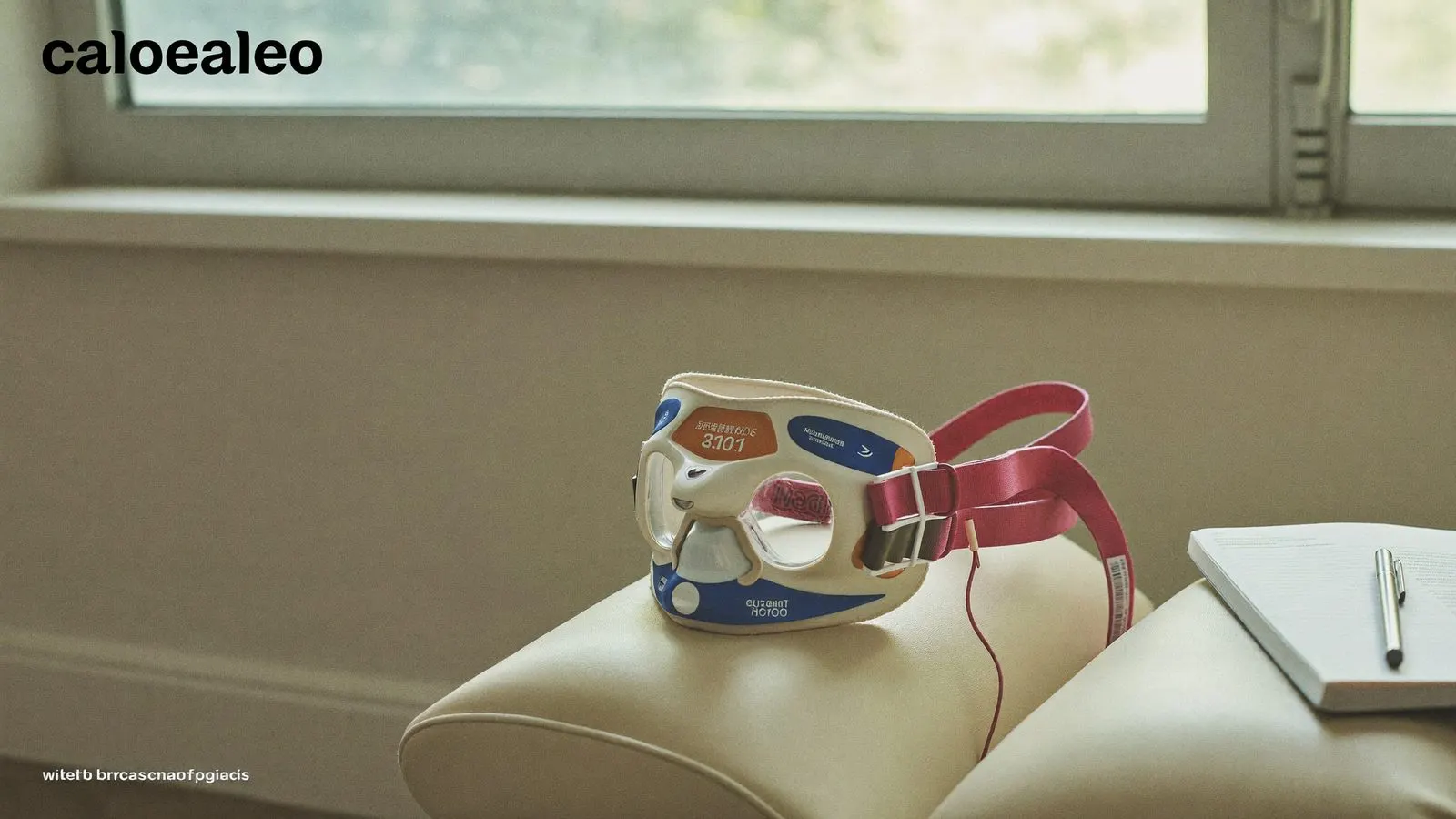 Editorial close-up of an indirect calorimetry mask in use during a resting metabolic rate test in a clinical studio