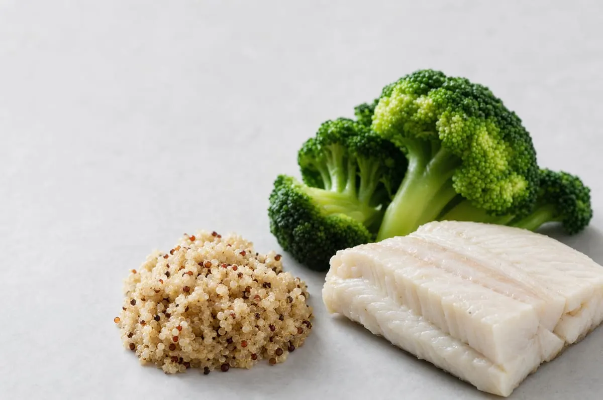 A measured portion study of broccoli, quinoa and lean fish