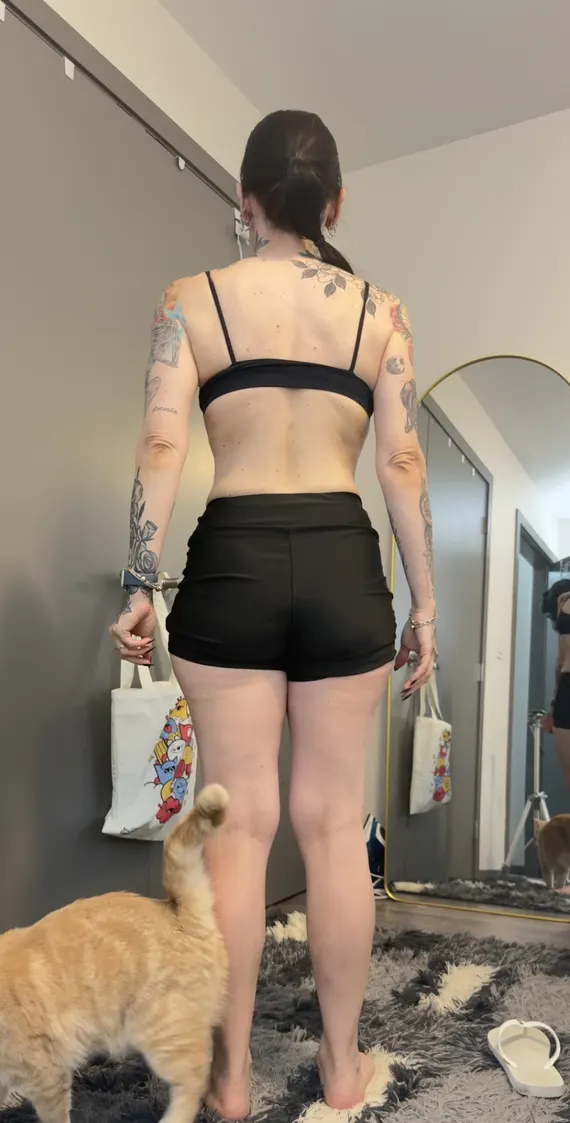 Client after the program, back view